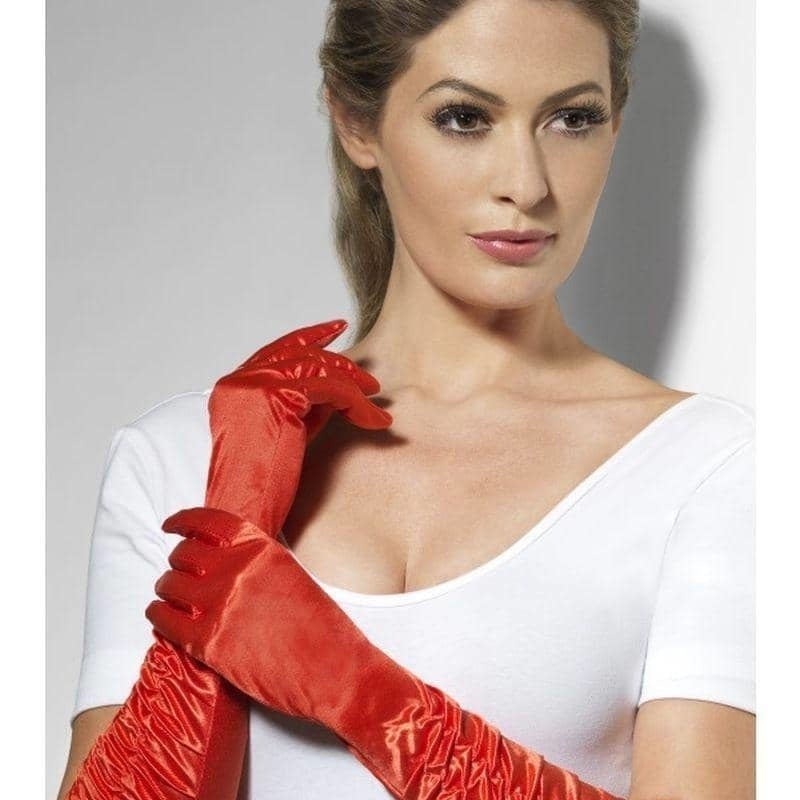 Temptress Red Adult Long Gloves Costume Accessory 1