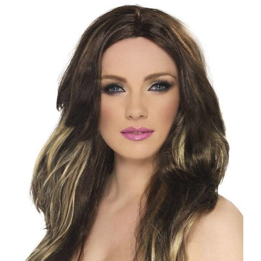 Temptress Wig Adult Brown Ladies Costume Hair 1