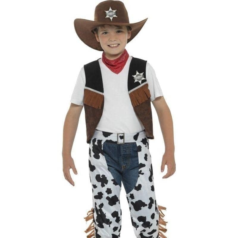 Texan Cowboy Costume Kids Brown_1