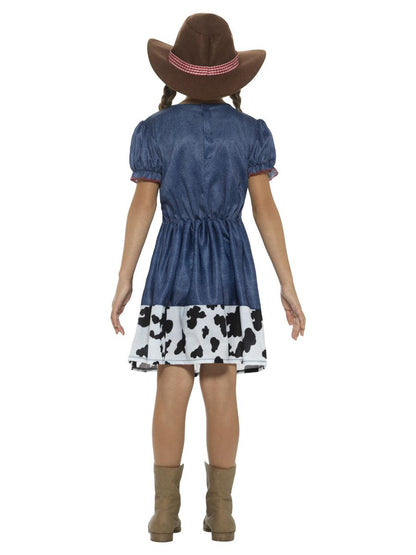 Texan Cowgirl Kids Costume Wild West Blue 3
