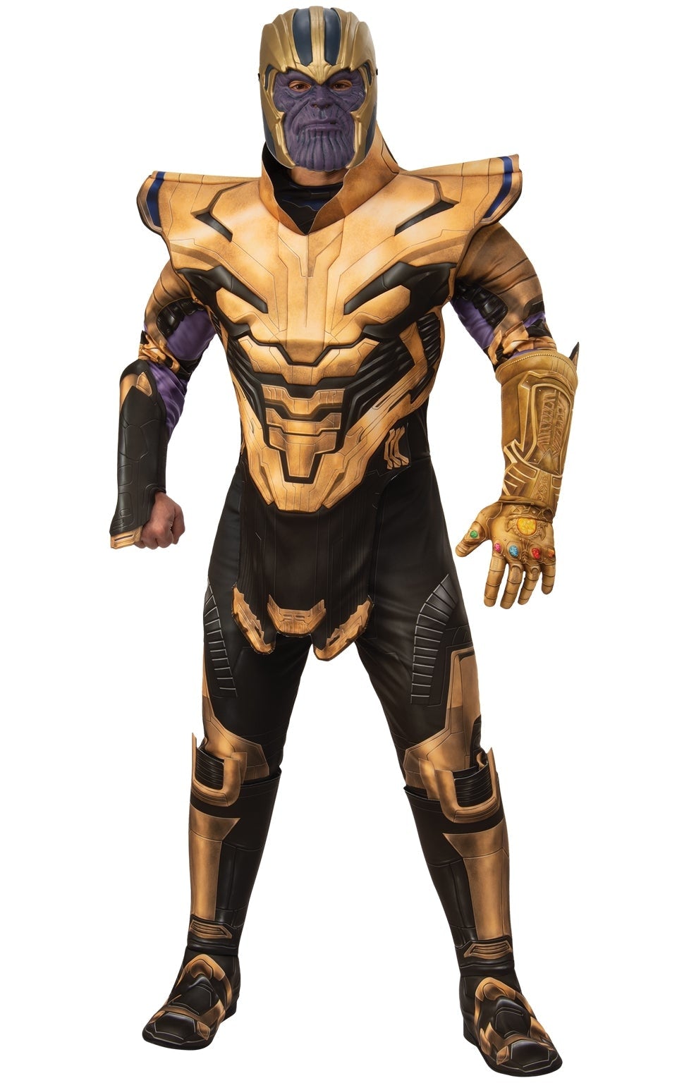 Thanos Costume Endgame Deluxe Mens Muscle Gold Armour 1