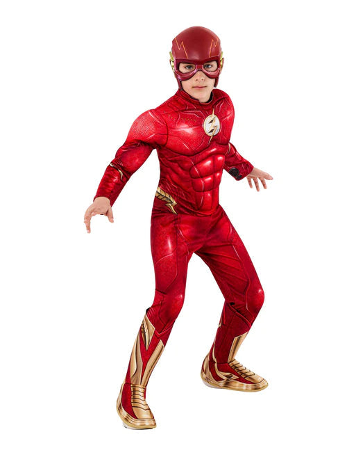 The Flash Costume Kids Deluxe Movie Version 1