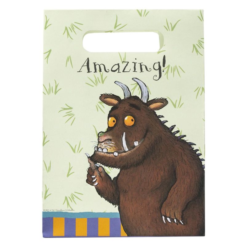 The Gruffalo Tableware Party Bags x8 Child Brown Green Purple Multi Orange 1