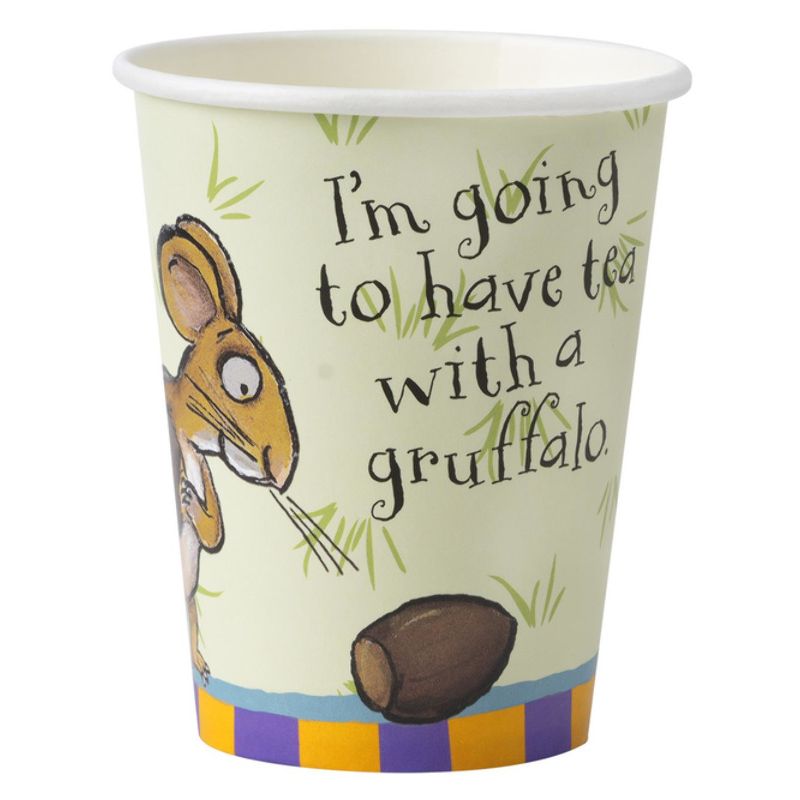 The Gruffalo Tableware Party Cups x8 Child Green Purple Multi Orange 1