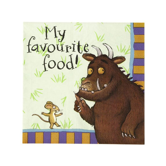 The Gruffalo Tableware Party Napkins x16 Child Brown Green Purple Multi Orange 1