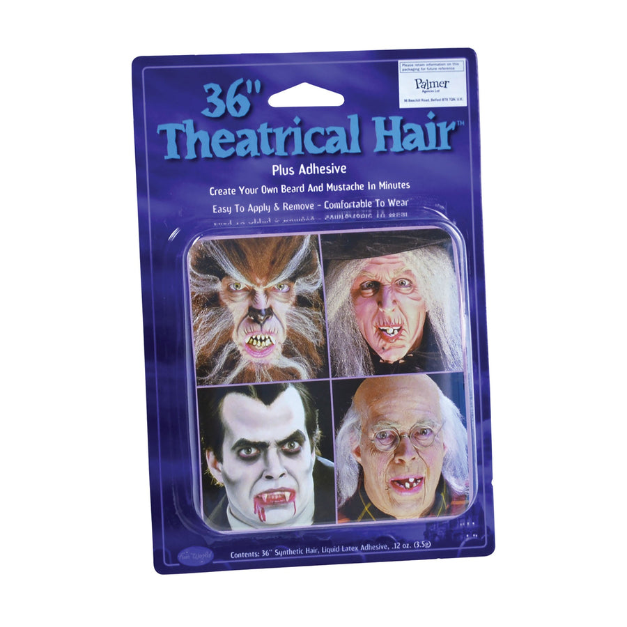 Theatrical Hair 36" Grey Make Up Unisex_1
