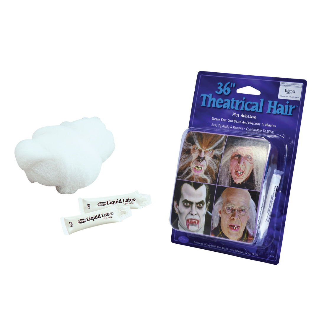 Theatrical Hair 36" White Make Up Unisex_1