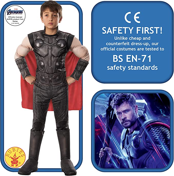 Thor Child Costume Muscle Suit Avengers Endgame Thor Child Costume Muscle Suit Avengers Endgame