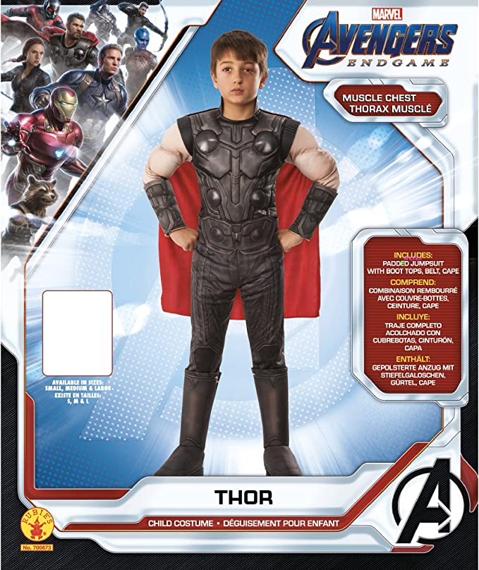 Thor Child Costume Muscle Suit Avengers Endgame Thor Child Costume Muscle Suit Avengers Endgame