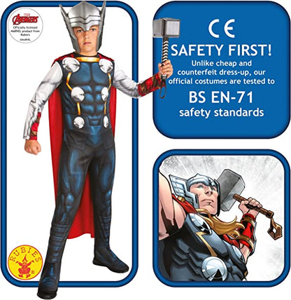Thor Costume Kids Marvel Avengers Jumpsuit Cape 5