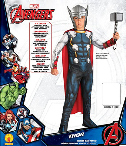Thor Costume Kids Marvel Avengers Jumpsuit Cape 6