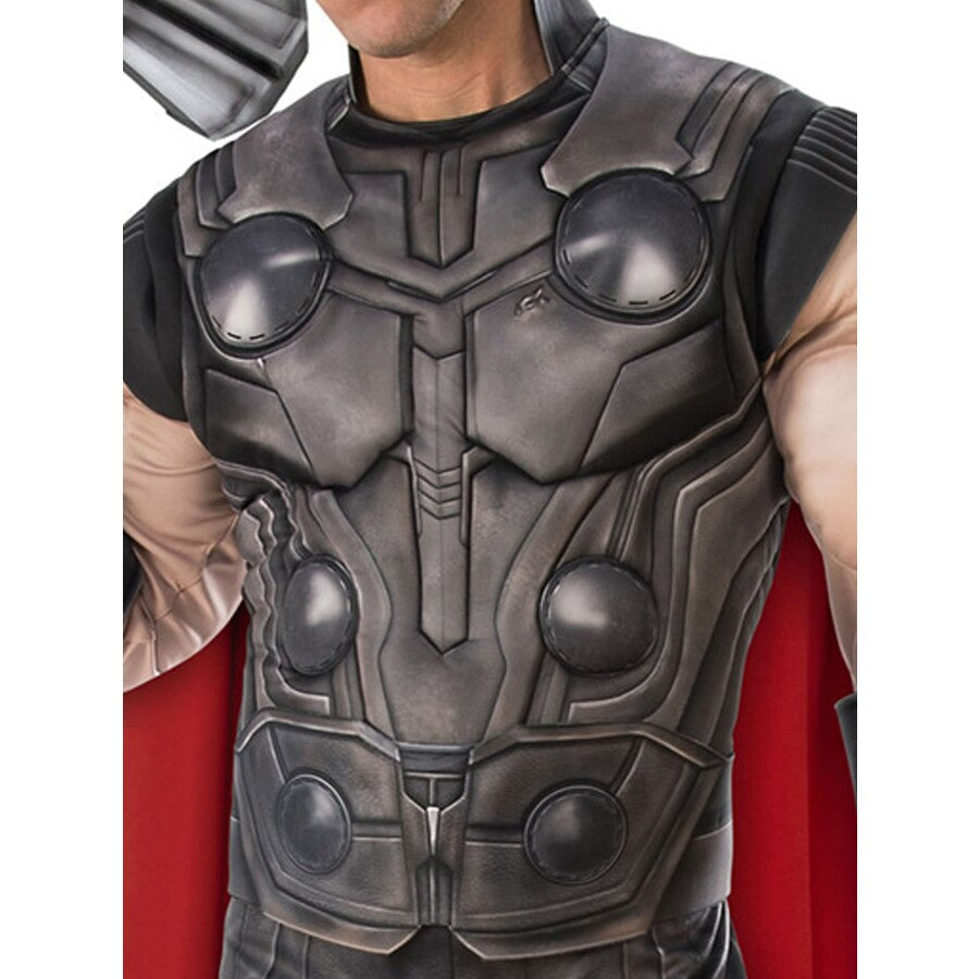 Thor Muscle Costume Mens Deluxe Avengers Endgame Hero 3