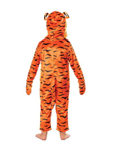 Tiger Costume for Kids Tail and Hood Jumpsuit 3