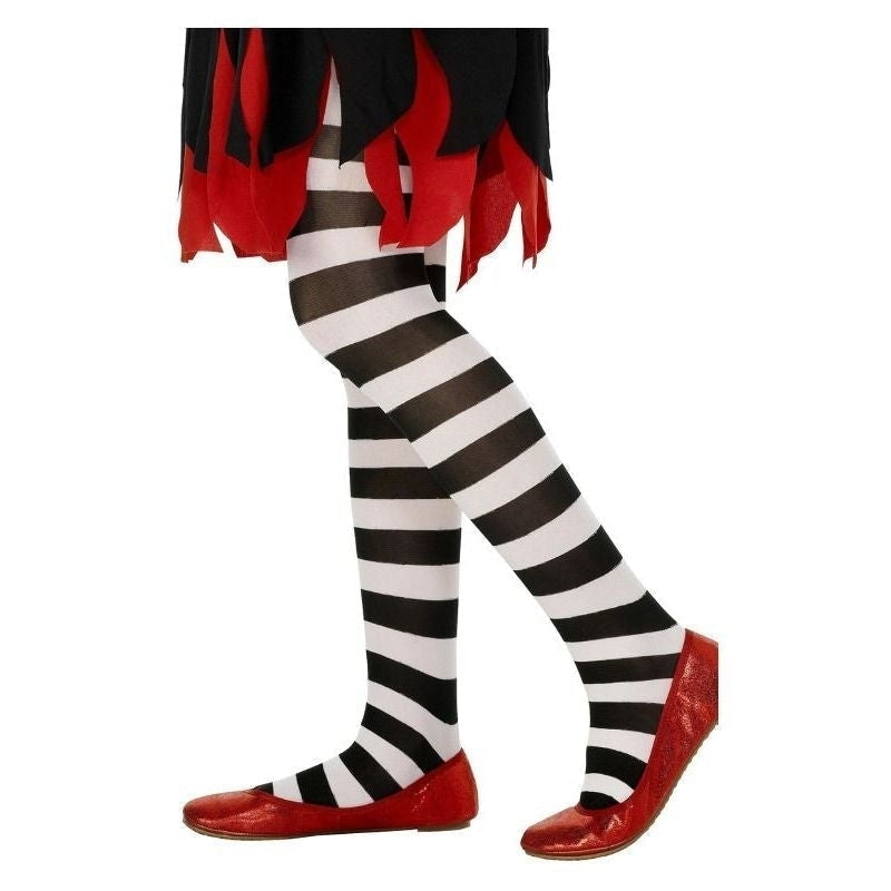 Tights Kids Black White 1