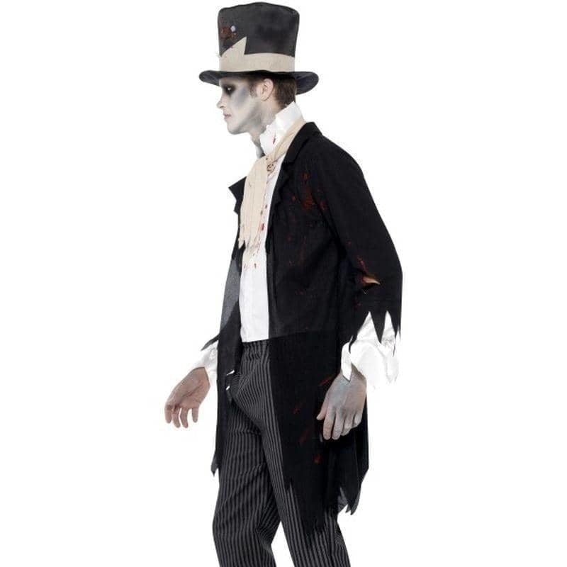 Till Death Do Us Part Zombie Groom Costume Adult Black White 3