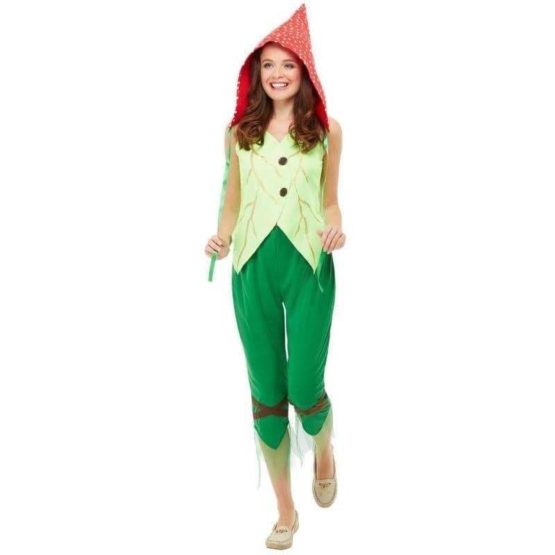 Toadstool Pixie Costume Adult Green Red 1