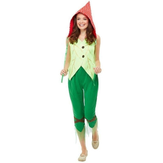 Toadstool Pixie Costume Adult Green Red 1