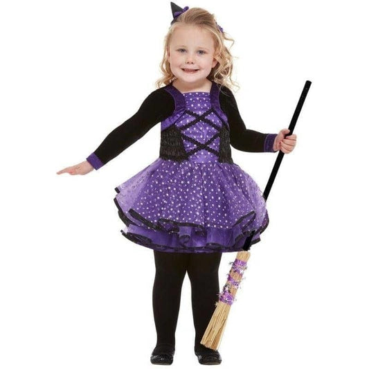 Toddler Pretty Star Witch Costume Purple 1