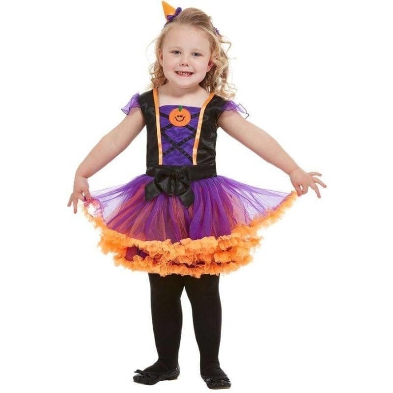 Toddler Pumpkin Witch Costume Orange 1