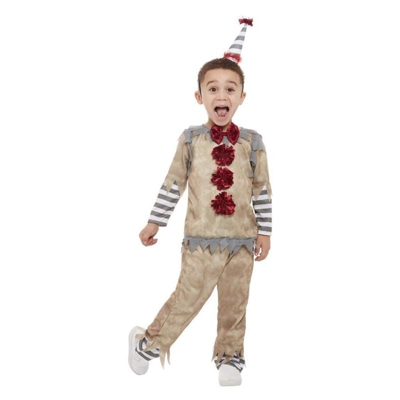 Toddler Vintage Clown Costume Grey 1
