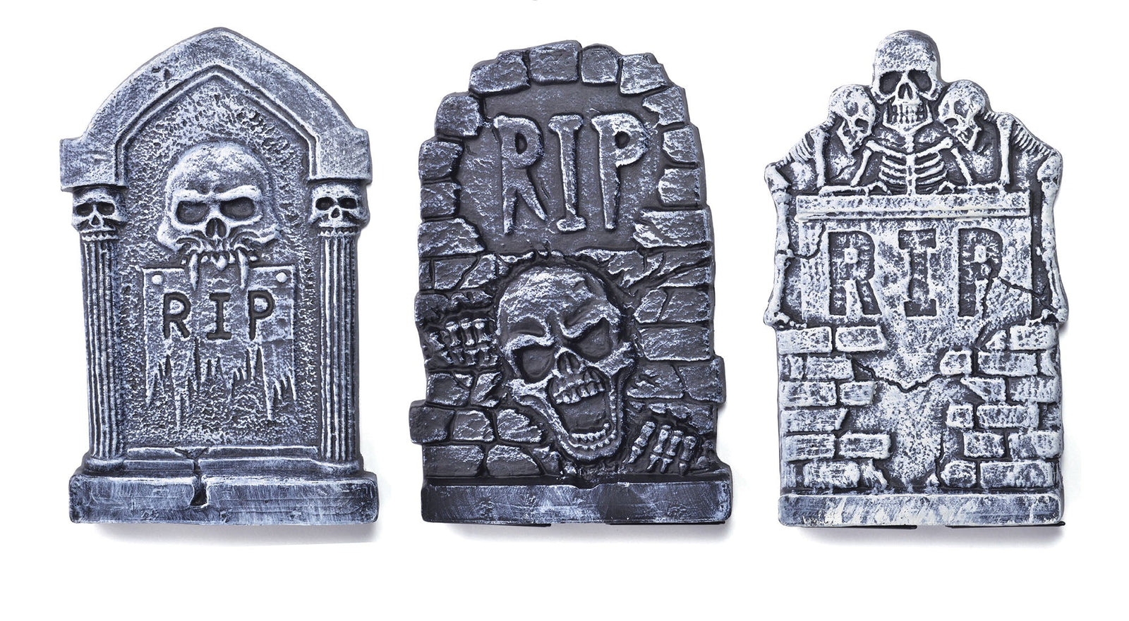 Tombstone 13 Inch Tall 3 Assorted Halloween Props 1