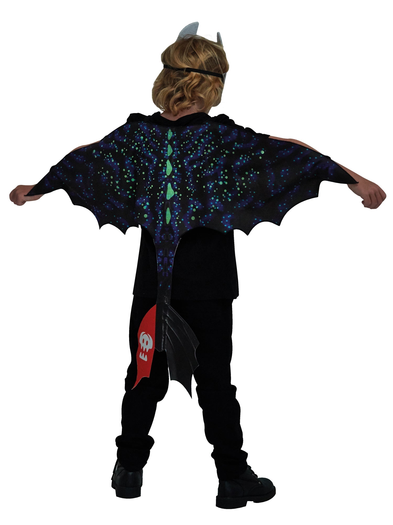 Toothless Nightfury Glow in the Dark Wings and Mask Set 3