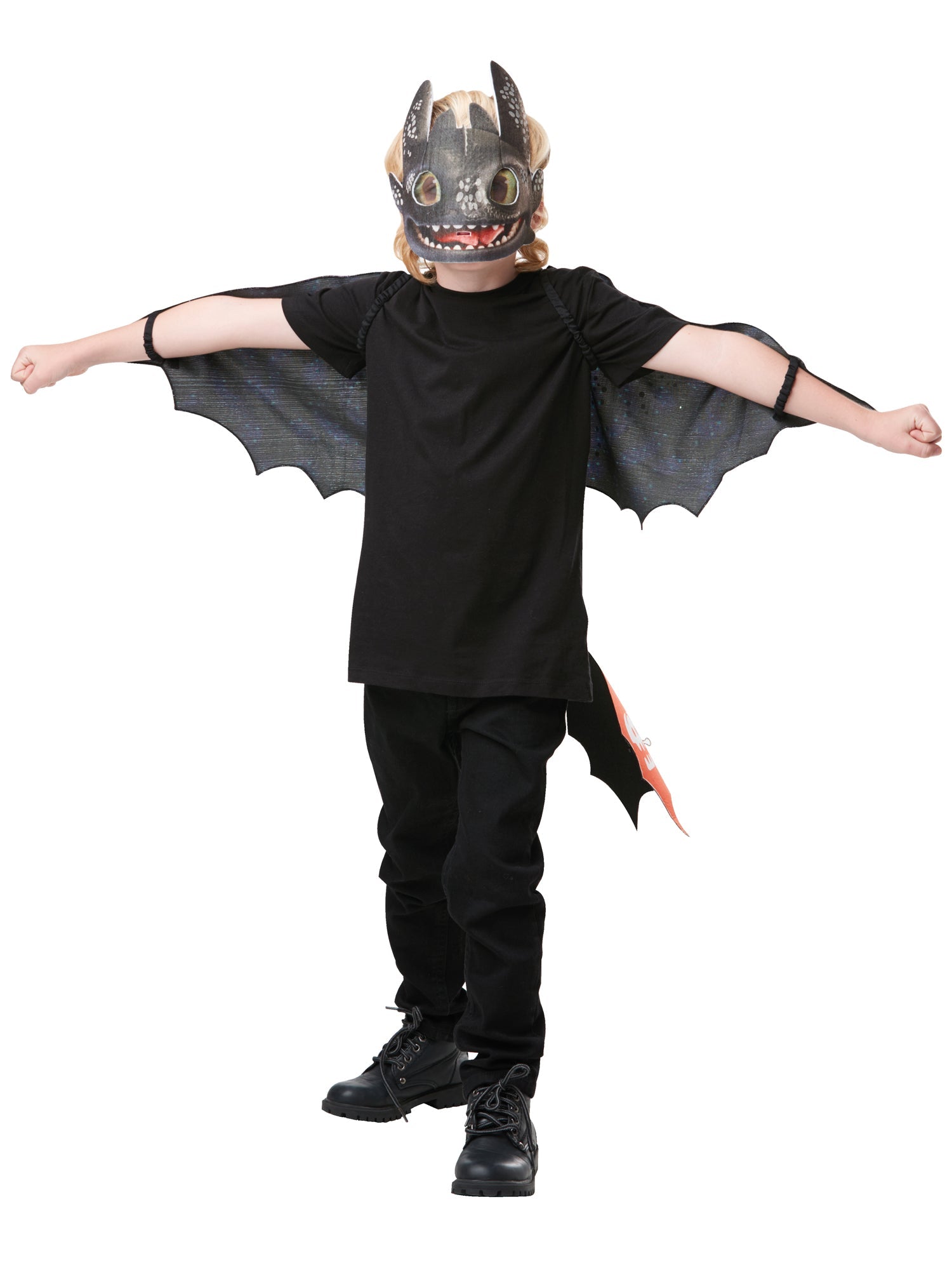 Toothless Nightfury Glow in the Dark Wings and Mask Set 1