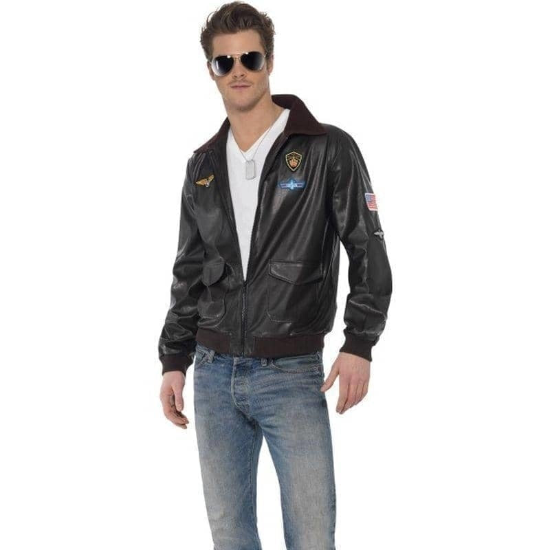 Top Gun Bomber Jacket Adult Brown 1