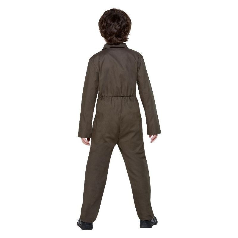 Top Gun Costume Khaki Kids Jumpsuit with Badges 2