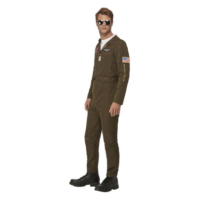 Top Gun Maverick Aviator Licensed Costume Adult Green 3