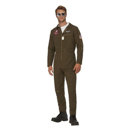 Top Gun Maverick Aviator Licensed Costume Adult Green 1