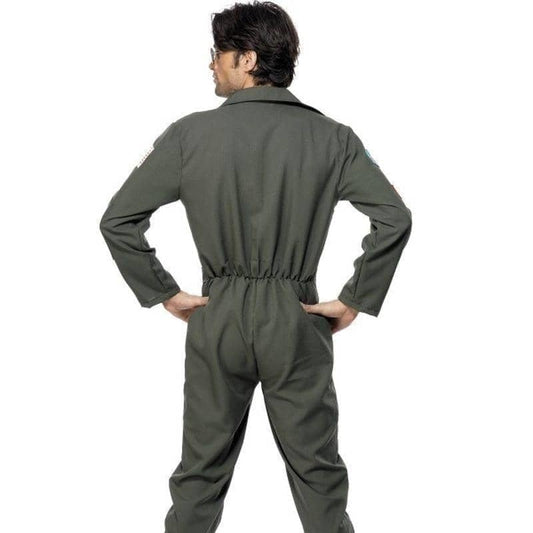 Top Gun Maverick Pilot Jumpsuit Costume Adult Green 2