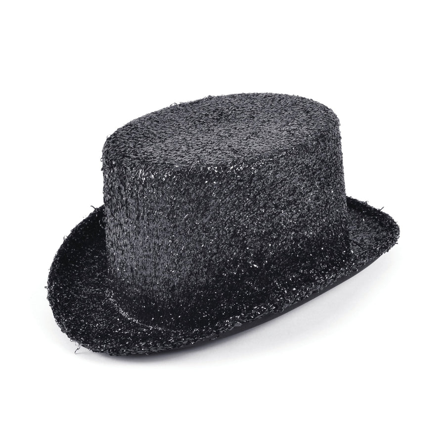 Top Hat Black Lurex Hats Unisex_1