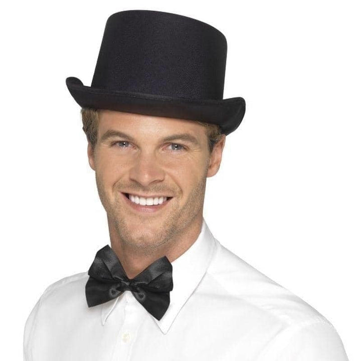 Top Hat Satin Look Adult Black Costume Accessory_1