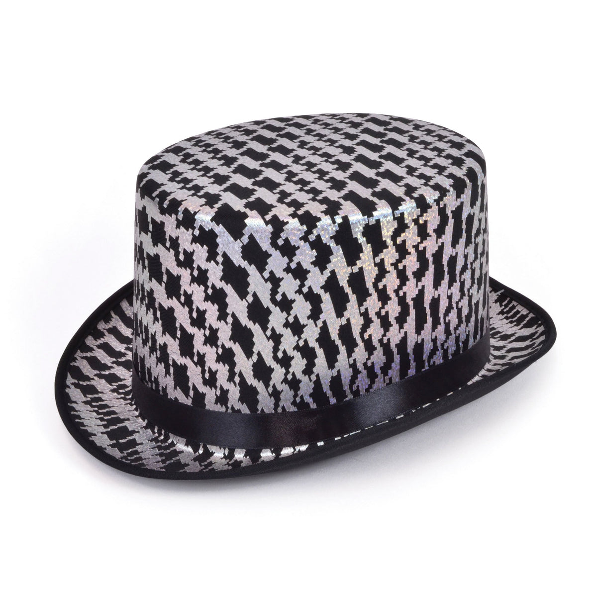 Top Hat Silver Black Pattern 1