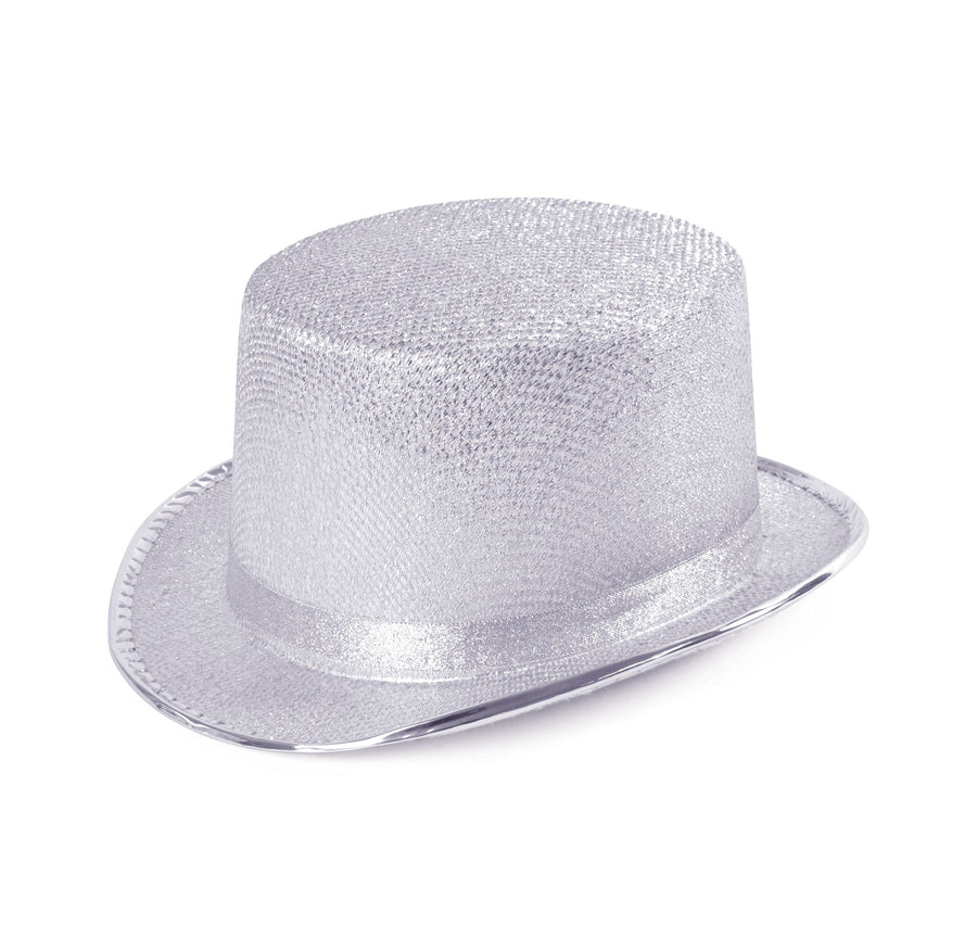Top Hat Silver Lurex Dance Accessory_1