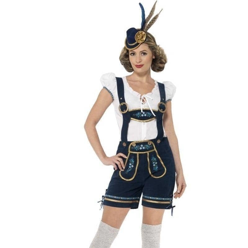 Traditional Deluxe Bavarian Costume Adult Blue_1