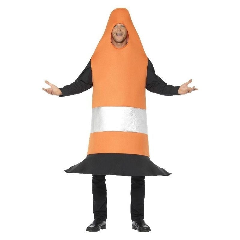 Traffic Cone Costume Adult Orange Tabard 2