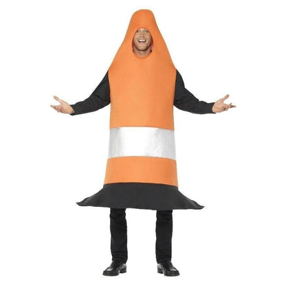 Traffic Cone Costume Adult Orange Tabard 2