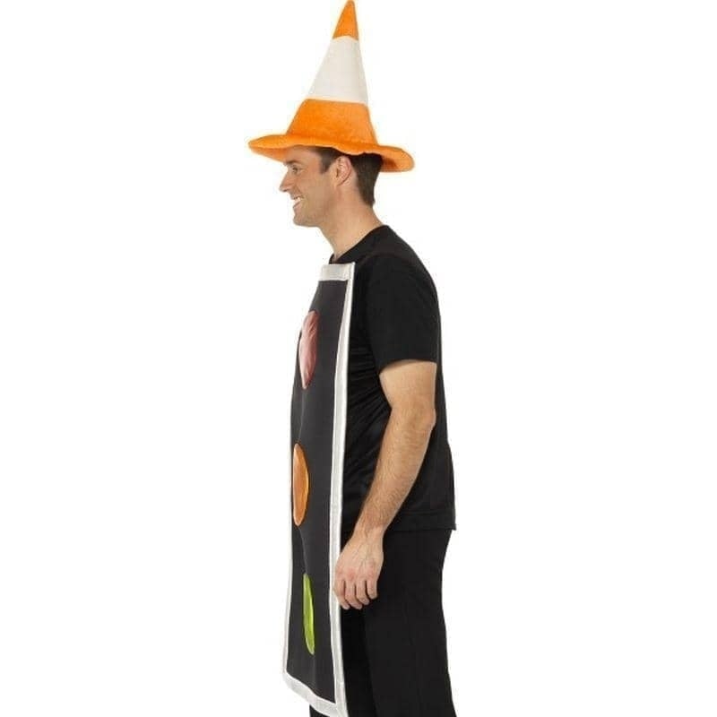 Size Chart Traffic Light Costume Adult Black Tabard Orange Hat