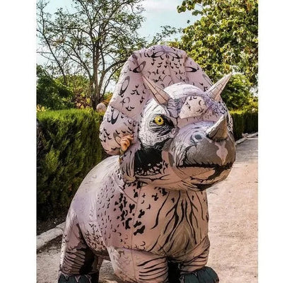 Triceratops Inflatable Costume Adult Jurassic Park Dinosaur 3