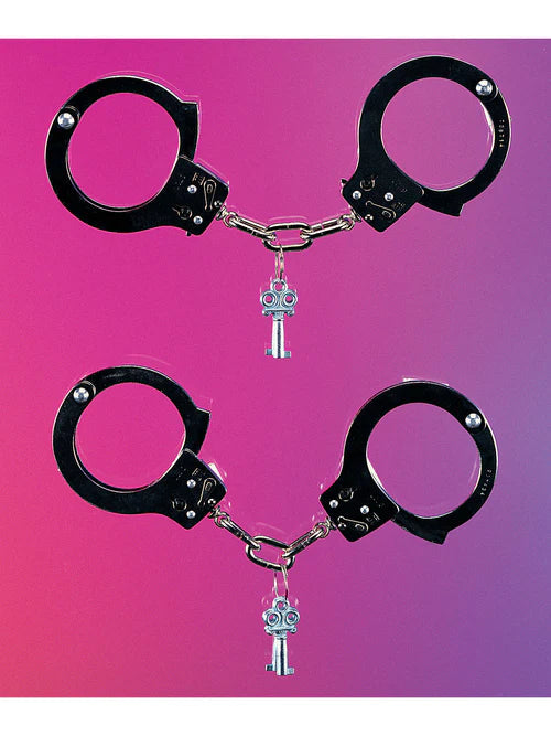 Trick Handcuffs with Key Costume Accessory_1