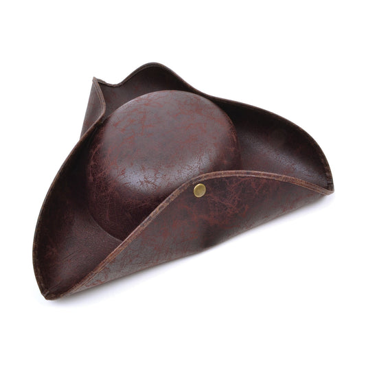 Tricorn Hat Brown Ancient Look 1
