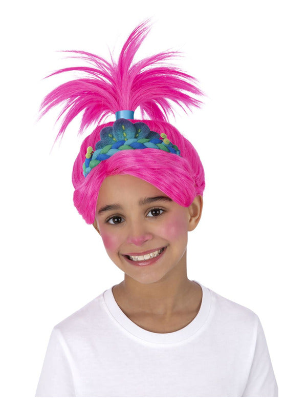 Trolls Band Together Poppy Wig with attached Tiara for Girls 1