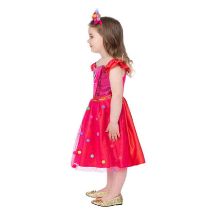 True and The Rainbow Kingdom Pom Pom Costume Child Multi Pink Dress Headband 3