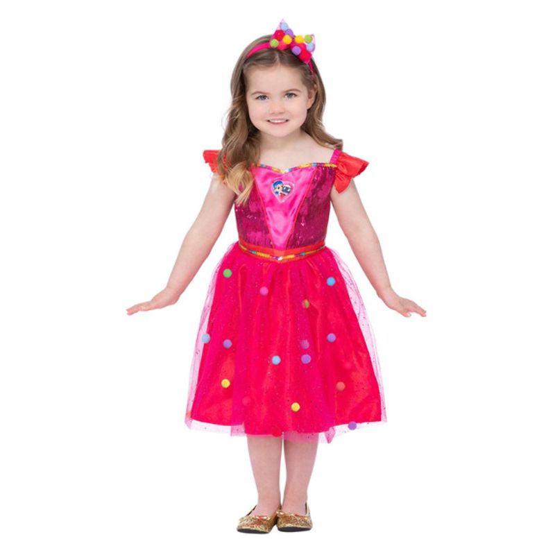 True and The Rainbow Kingdom Pom Pom Costume Child Multi Pink Dress Headband 1