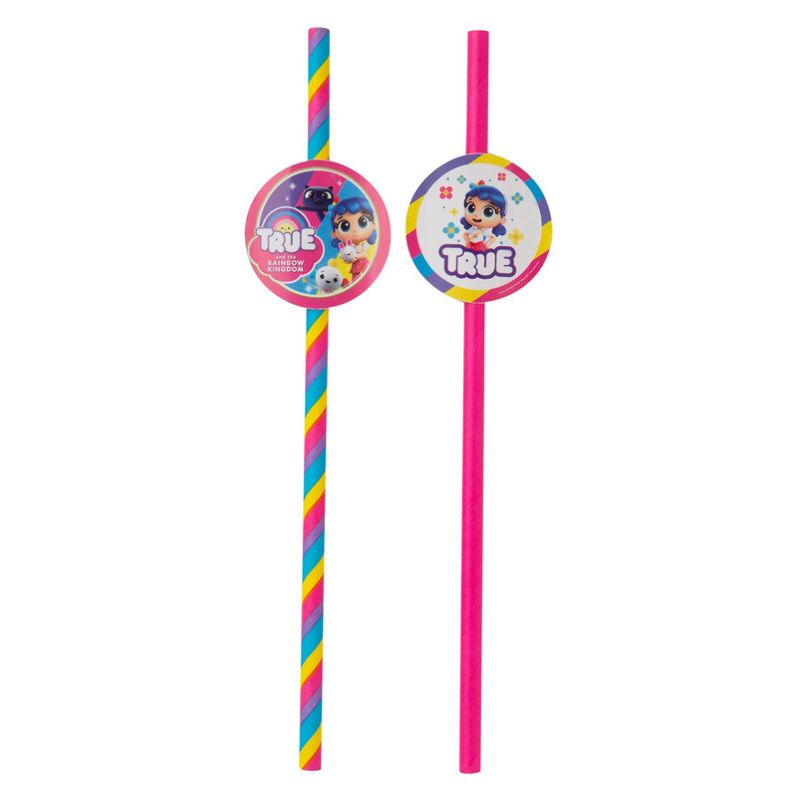 True and The Rainbow Kingdom Straws Pack of 16 19cm Childs Party Accessory 2