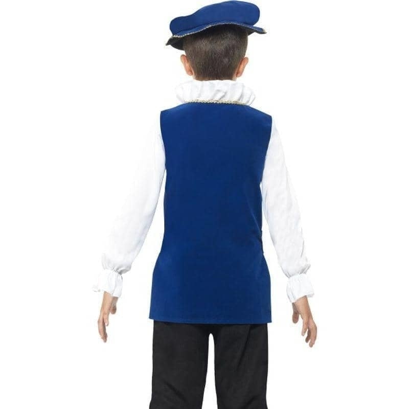 Tudor Boy Costume Kids Royal Blue_2