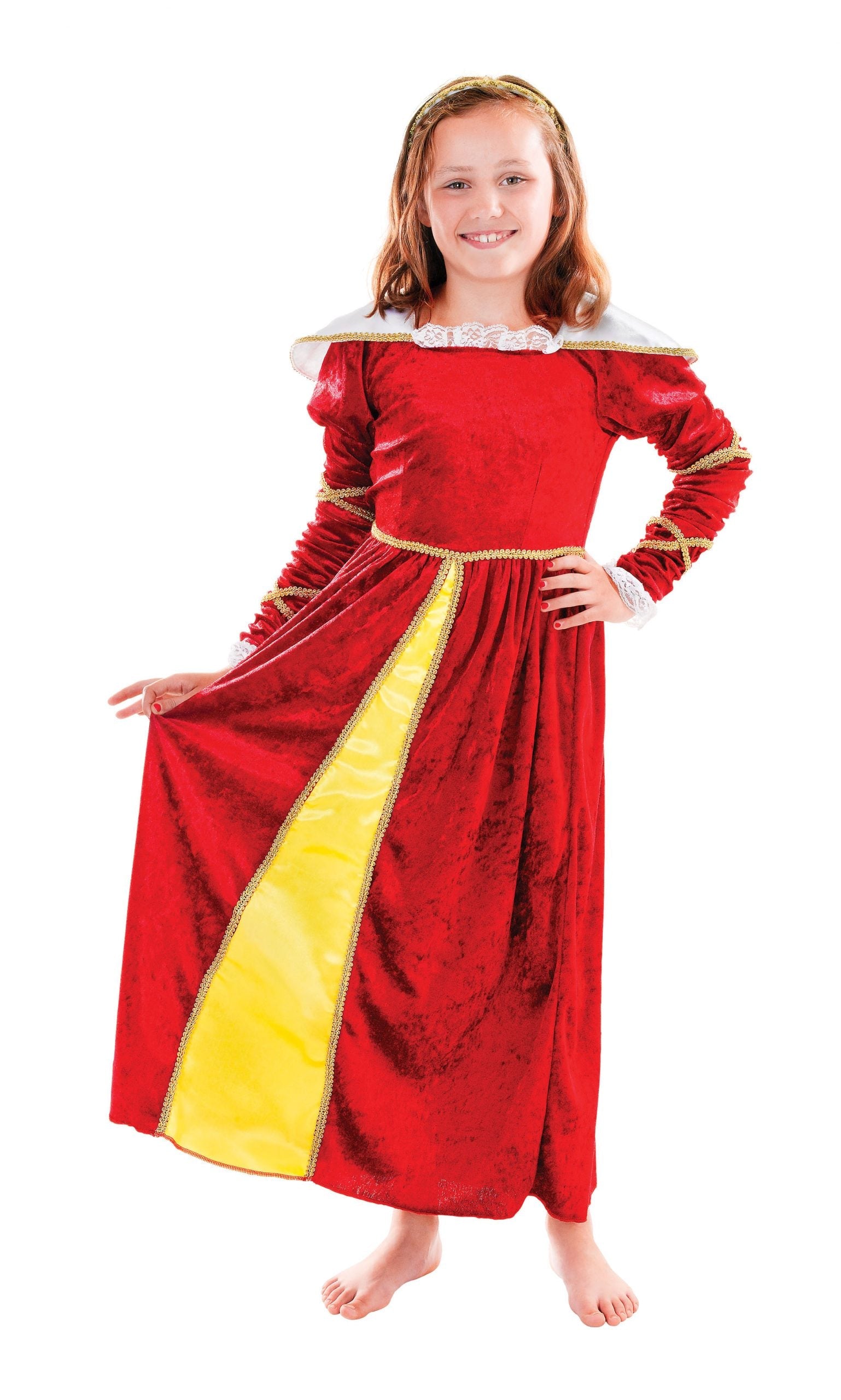 Tudor Girl Costume 128cm Years Book Day Dress 1