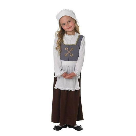 Tudor Girl Costume Dress with Apron 1